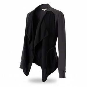 Lucky Brand Draped Front Cardigan Sweater Sz S Grunge Edgy Rocker Indie Sleeze